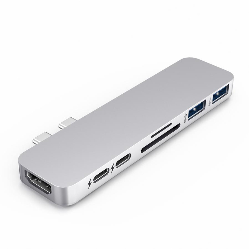 Hyperdrive Duo Macbook Pro Usb C Multifunction Hub Silver Umart Au
