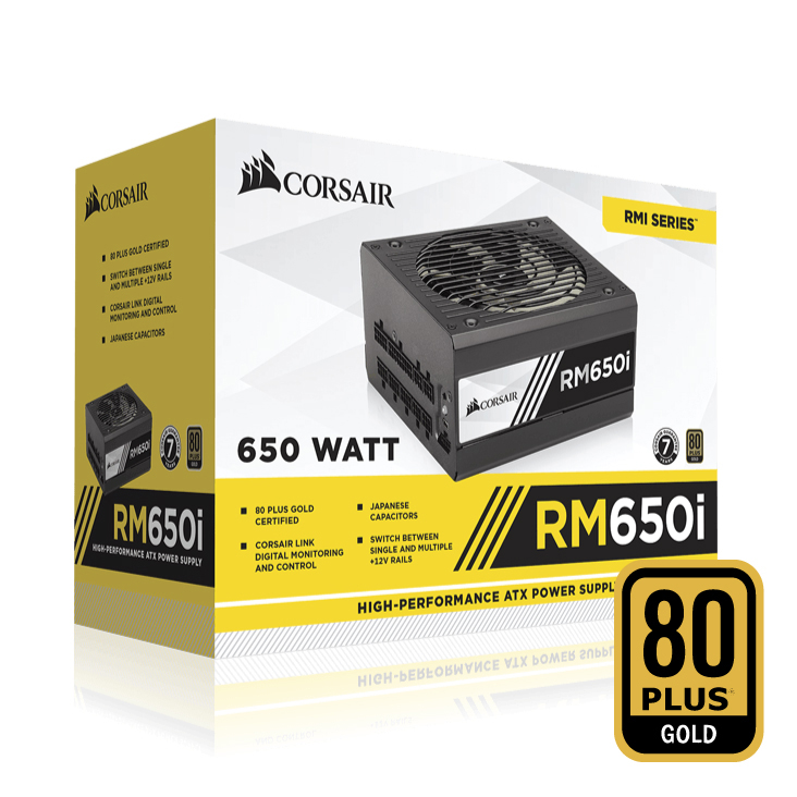 Corsair Rm 650i Atx Psu 80 Plus Gold Full Modular High Performance Umart Com Au