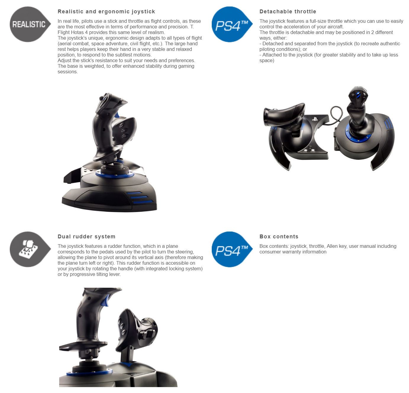 Thrustmaster T-Flight Hotas PS4 - Umart.com.au