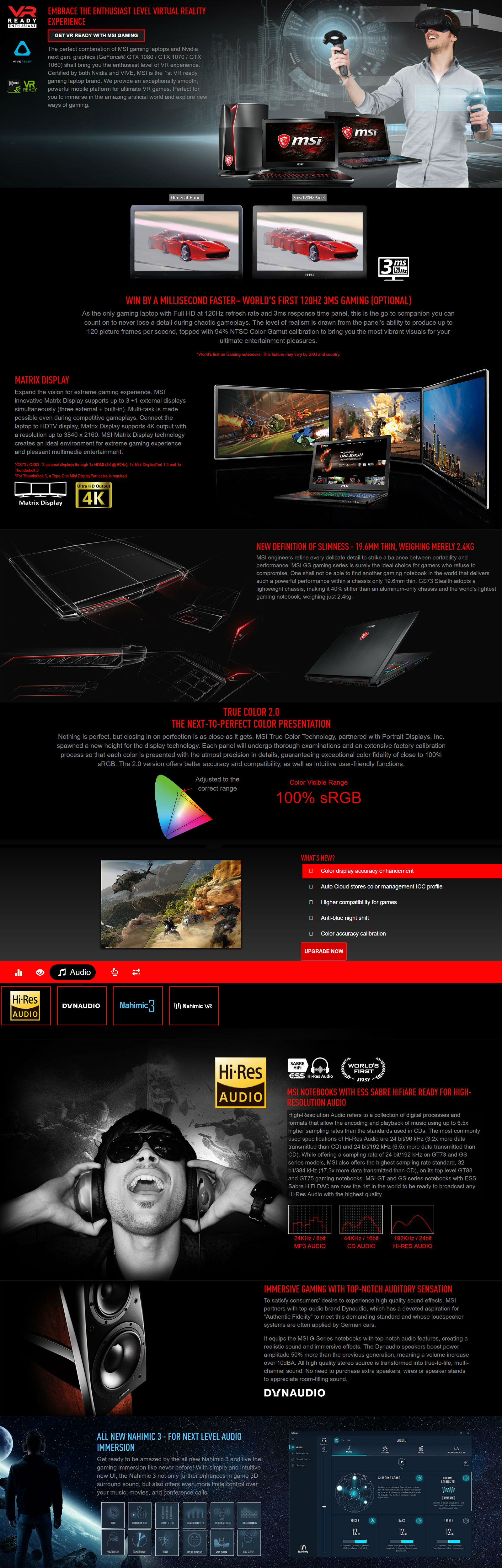 MSI GS73 17.3in UHD i7 8750H GTX 1060 256G SSD + 1TB HDD Gaming Laptop  (8RE-013AU) - Umart.com.au