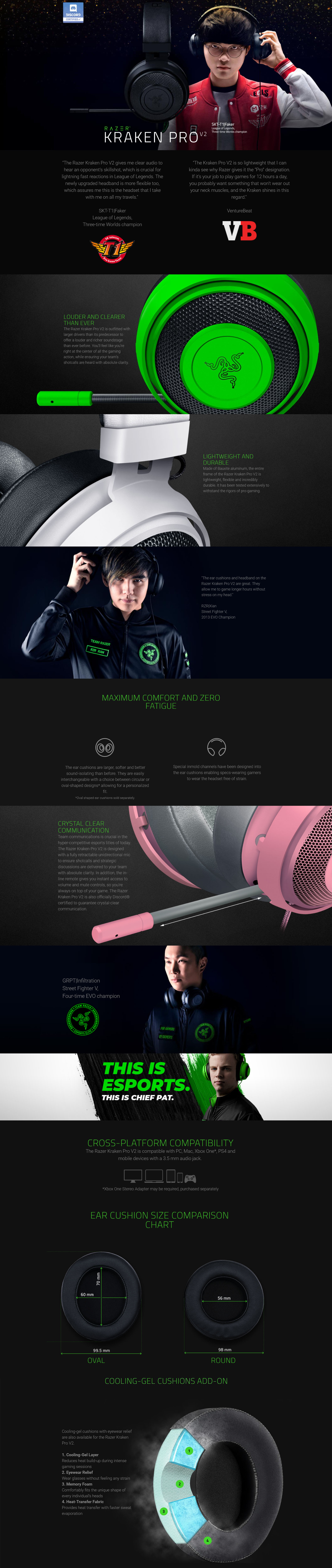 Razer Kraken Pro V2 Quartz Edition 