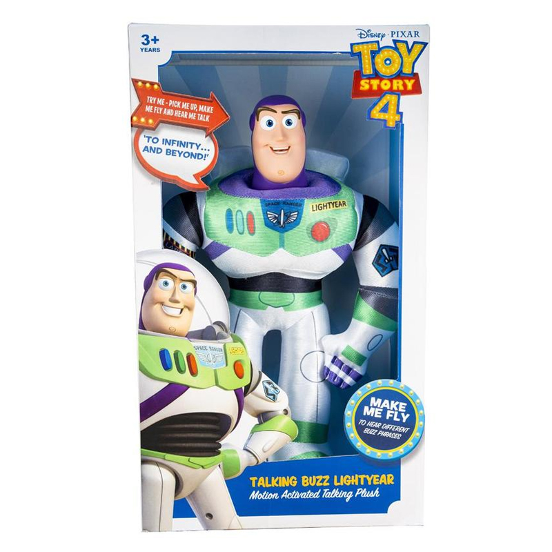 Toy Story 4 Talking Plush Buzz Lightyear - Umart.com.au