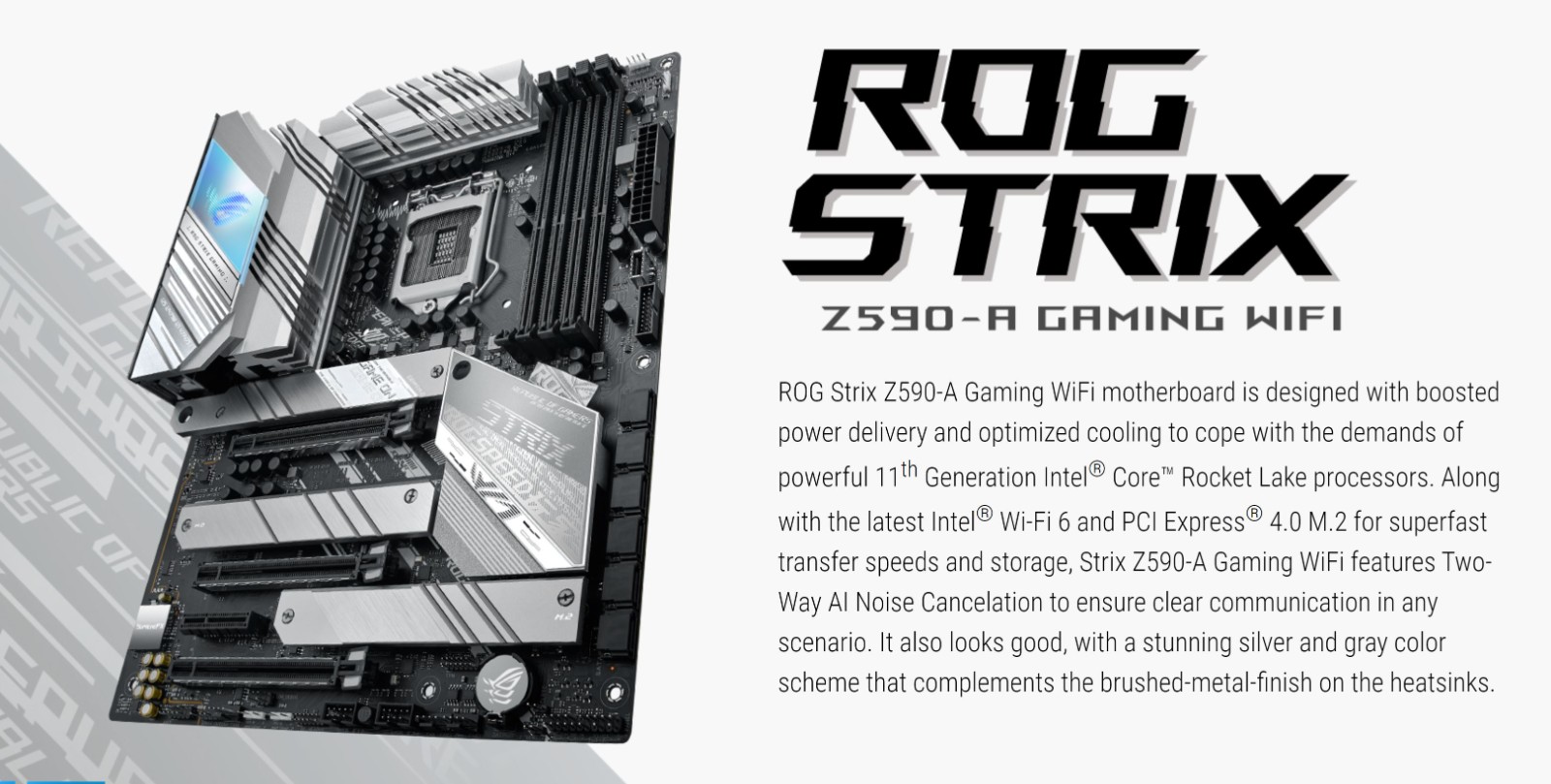 Asus ROG Strix Z590-A Gaming WiFi LGA 1200 ATX Motherboard
