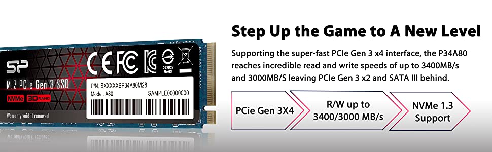 SP - PCIe Gen3x4 m.2 SSD New Level