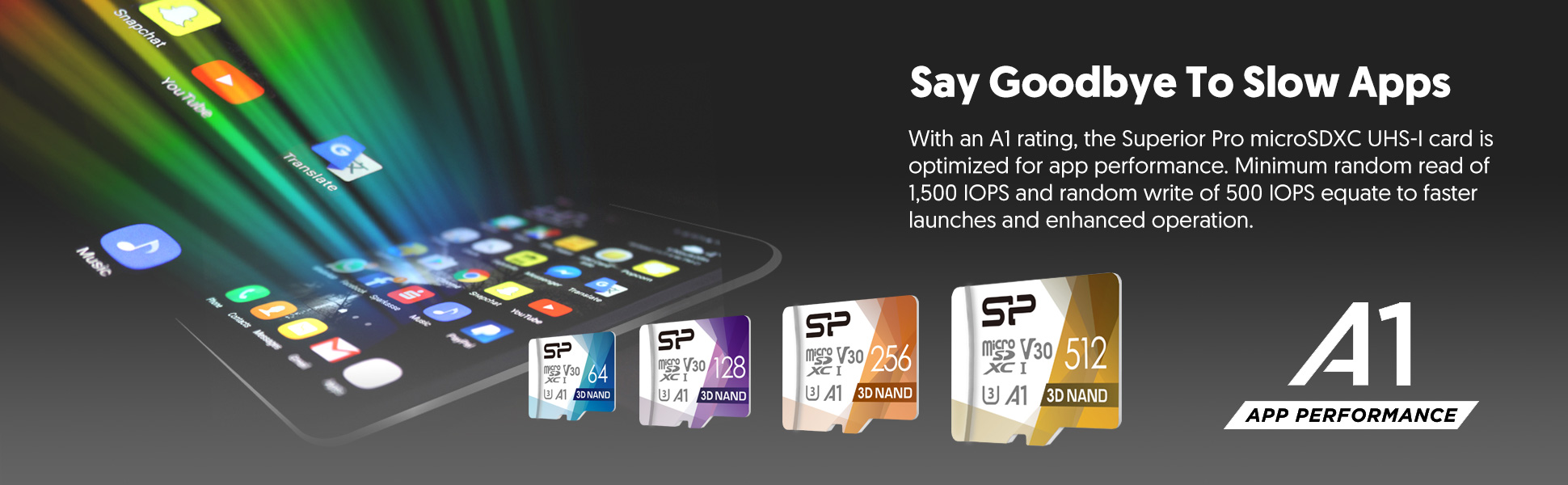 Silicon Power Superior Pro Scheda MicroSDXC Da 64GB, Ideale Per Smartphone E Action Cam