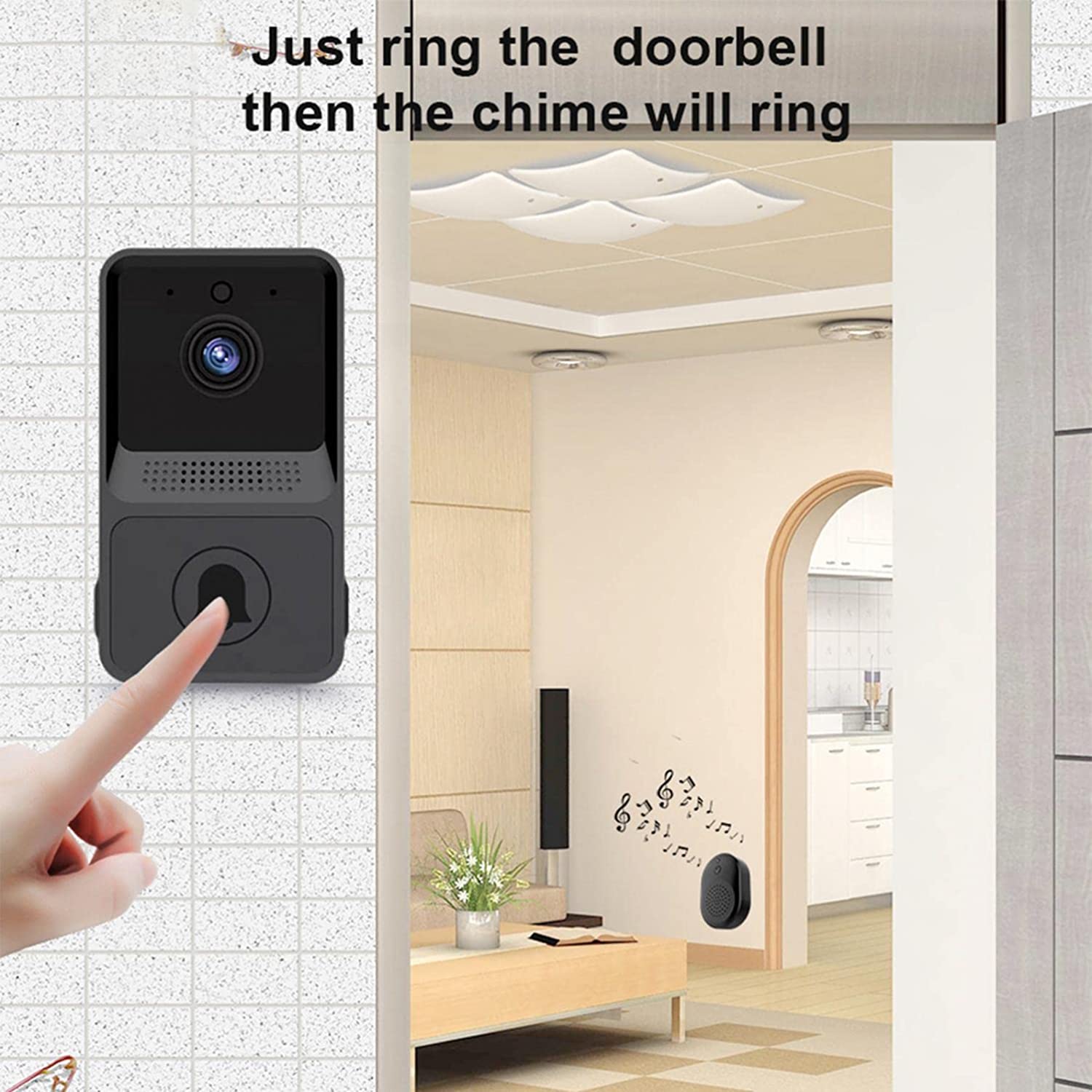 AIWIT Smart Doorbell WIFI Wireless Doorbell Video Doorbell With Camera