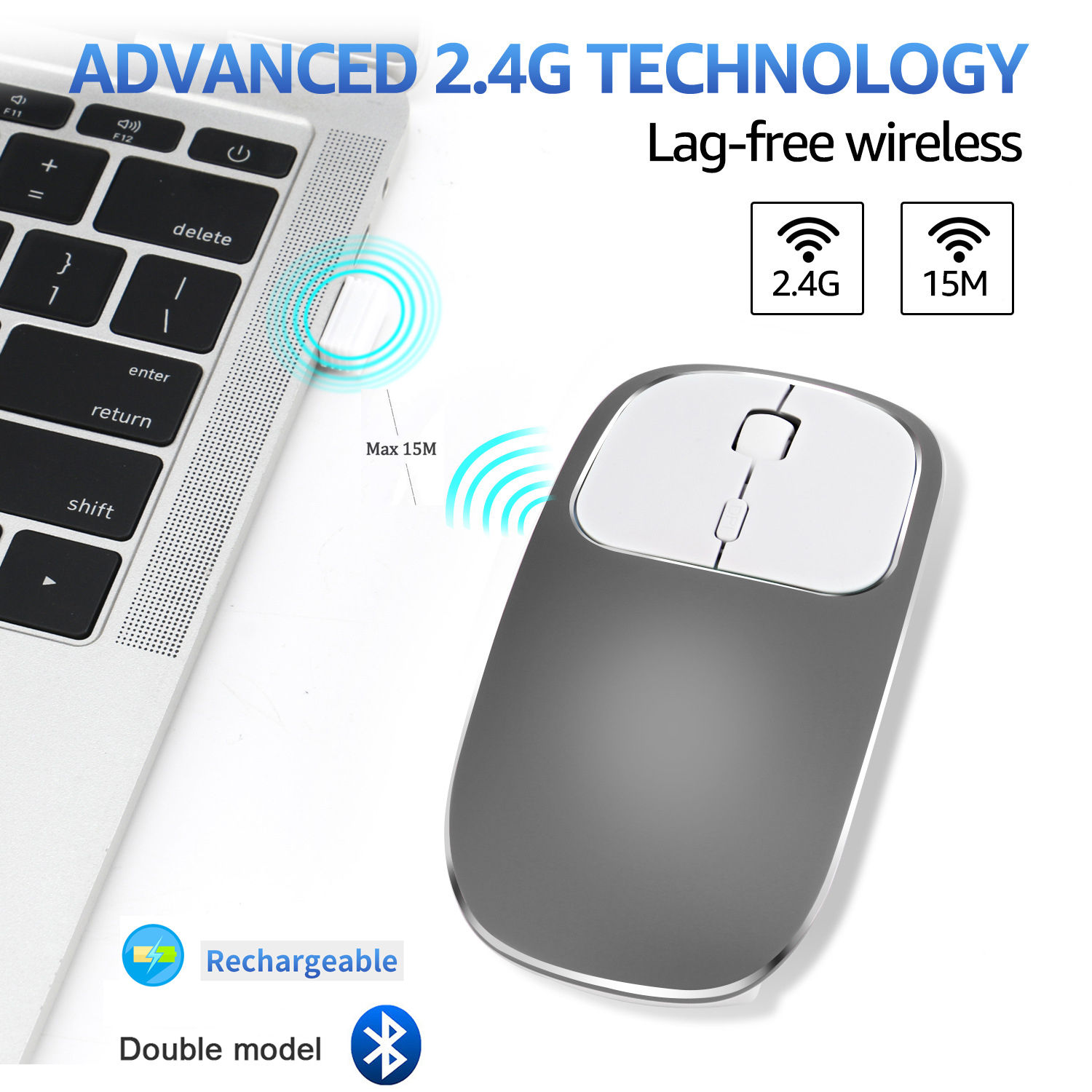 FRUITFUL-Rechargeable-2-4GHz-and-Bluetooth-5-0-Metal-Wireless-Mouse-1600DPI-Silent-Click-dual-mode-Mouses-with-Type-C-Port-for-PC-Tablet-Mac-Desktop-9