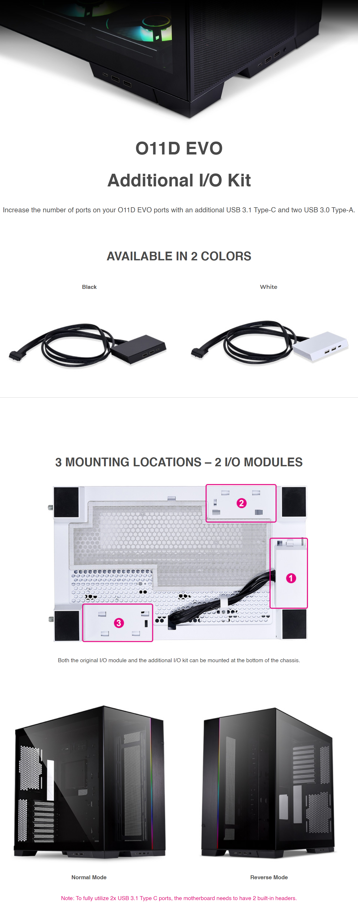 Cases-Lian-Li-Accessory-O11-Dynamic-EVO-Additional-I-O-Kit-Black-1