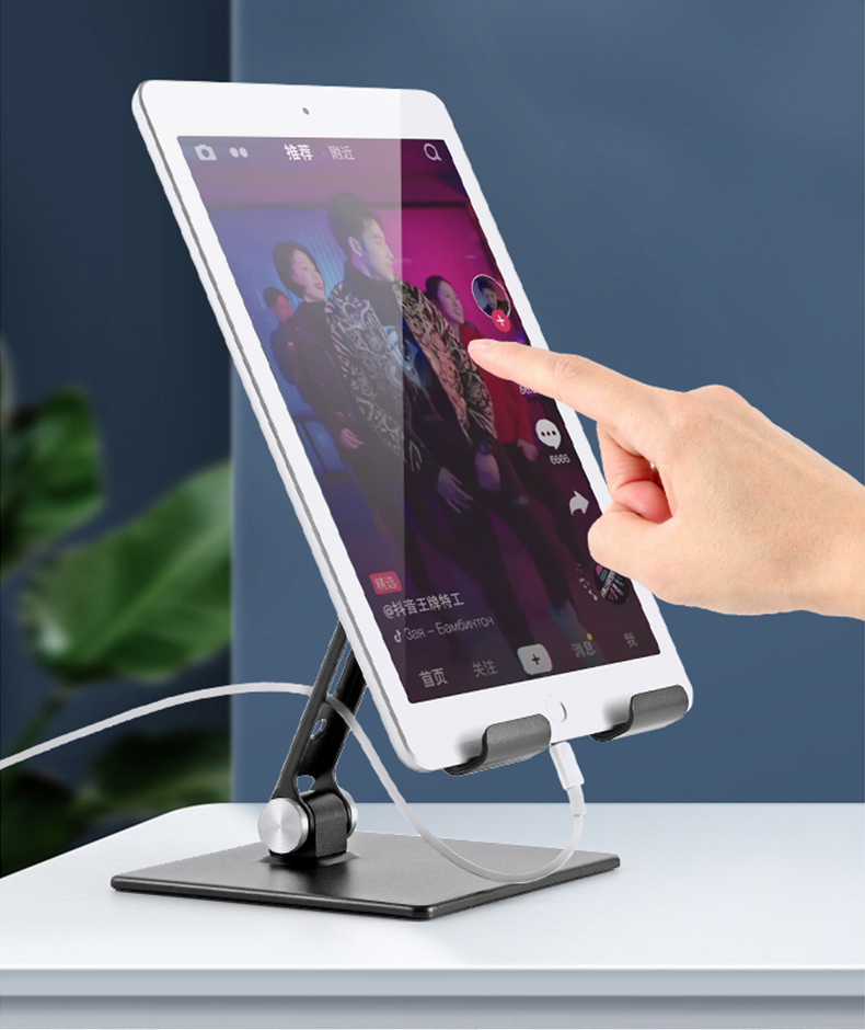Tablet-Accessories-Tablet-Stand-Holder-Adjustable-Aluminum-Portable-Stand-Holder-for-Desk-Foldable-Dock-Heavy-Duty-Metal-Base-Compatible-with-ipad-pro-12-9-9-7-10-5-i-16