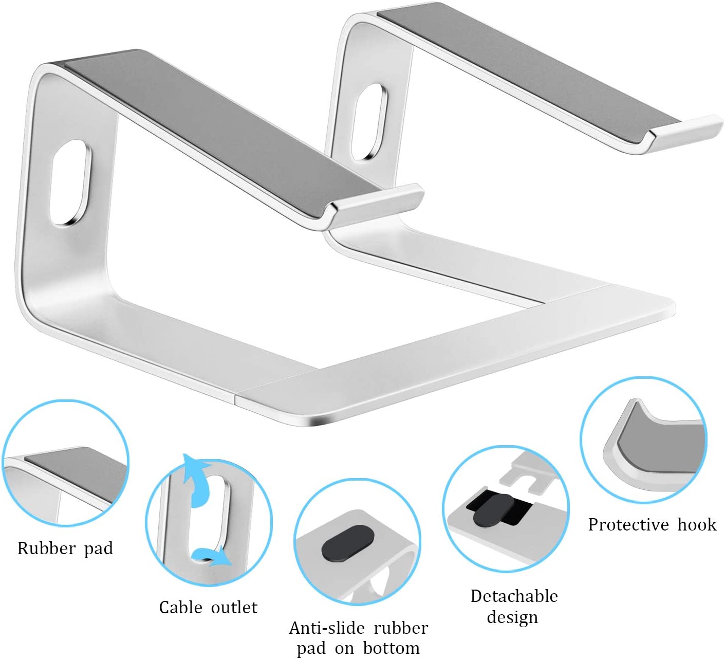 Laptop Stand Holder Aluminum Ergonomic Computer Stand Labtop Riser ...