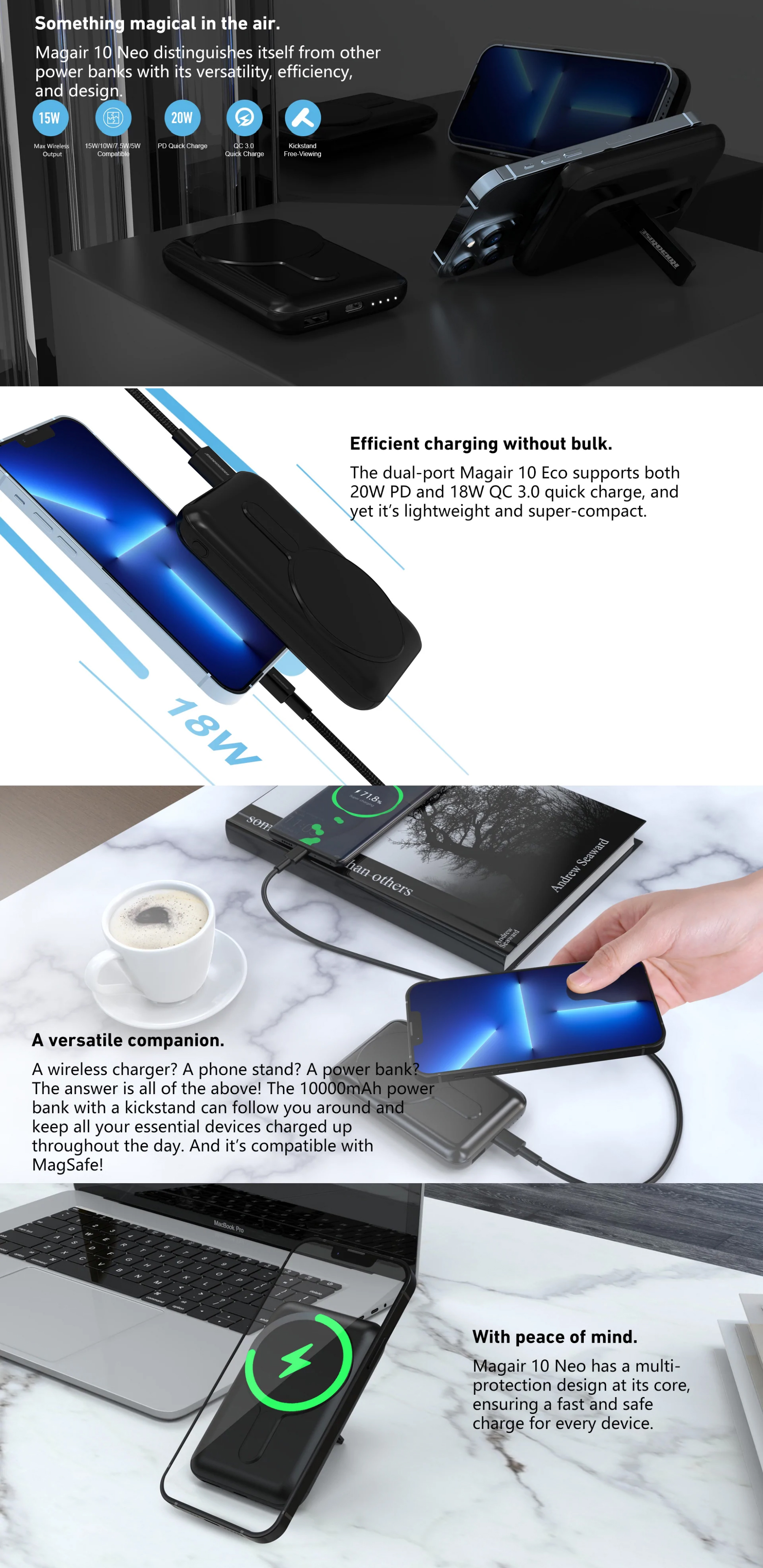 Mobile-Phone-Accessories-RockRose-Magair-10-Neo-10000mAh-20W-Max-Dual-Port-PD-QC-3-0-Magnetic-Wireless-PowerBank-with-Kickstand-1