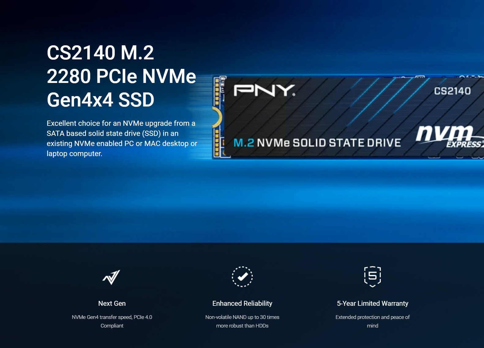 SSD-Hard-Drives-PNY-CS2140-1TB-M-2-NVMe-Gen4-SSD-1