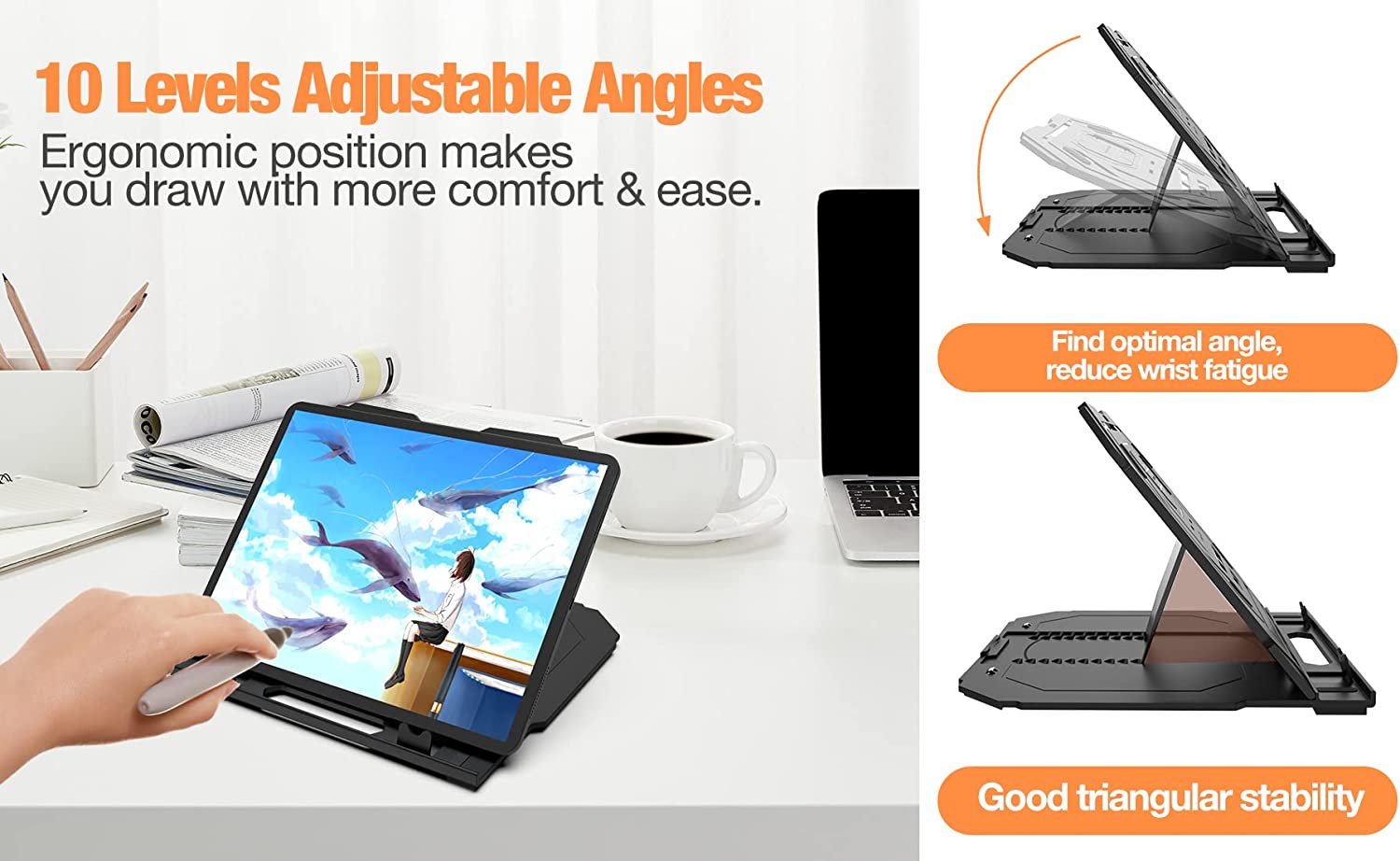 Laptop-Accessories-FRUITFUL-Foldable-Labtop-Stand-with-Phone-Holder-9-Levels-Adjustable-Angles-Notebook-Stand-Desk-Mounts-for-12-17-Labtop-MacBook-Tablet-Phone-Black-24