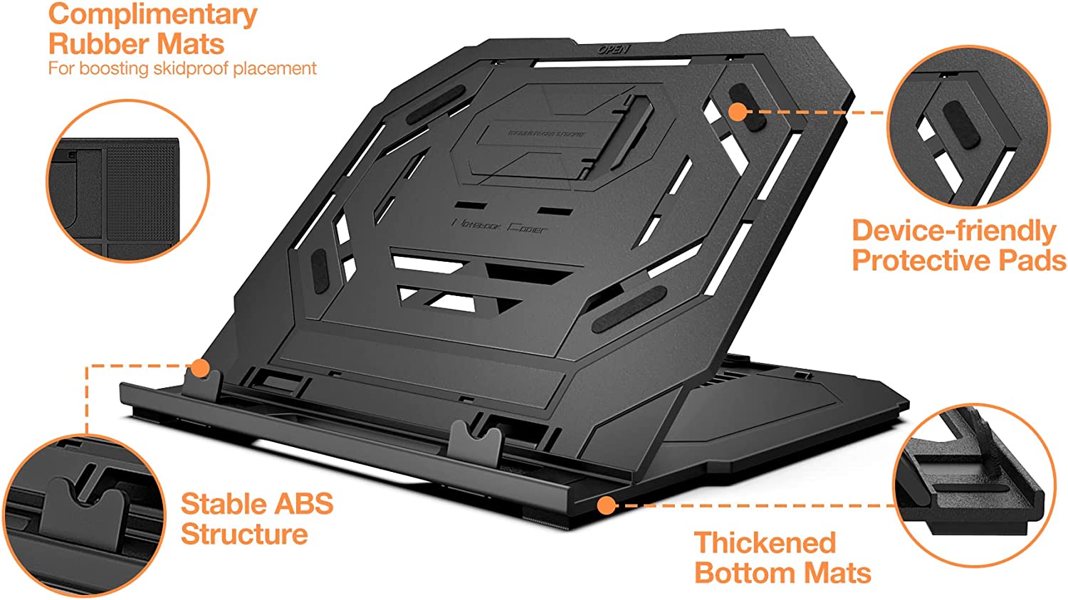 Laptop-Accessories-FRUITFUL-Foldable-Labtop-Stand-with-Phone-Holder-9-Levels-Adjustable-Angles-Notebook-Stand-Desk-Mounts-for-12-17-Labtop-MacBook-Tablet-Phone-Black-29