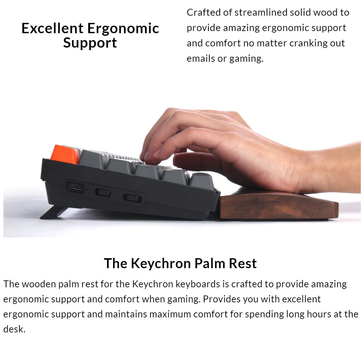 Keyboards-Keychron-K2-K6-Walnut-Wood-Palm-Rest-1