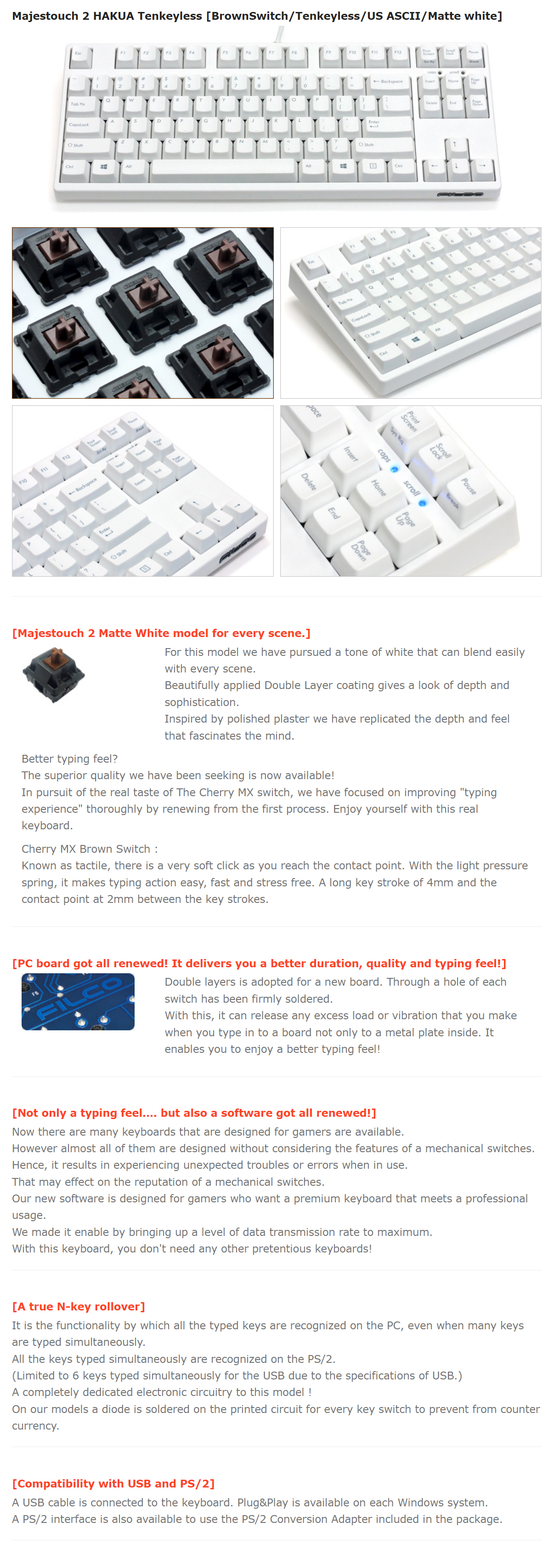 Keyboards-Majestouch-2-Hakua-Wired-TKL-Mechanical-Keyboard-Brown-Switch-3