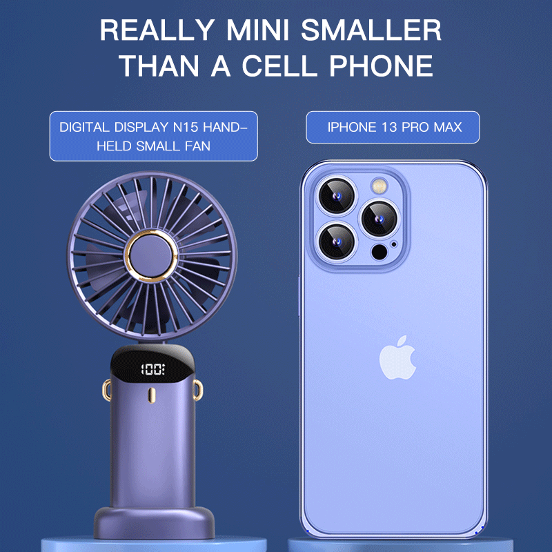 Hiking-Handheld-Fan-Portable-Mini-Fan-Rechargeable-Small-Pocket-Fan-with-5-Speed-Levels-4000-mAh-Batteries-Foldable-USB-Fan-for-Office-Outdoor-13