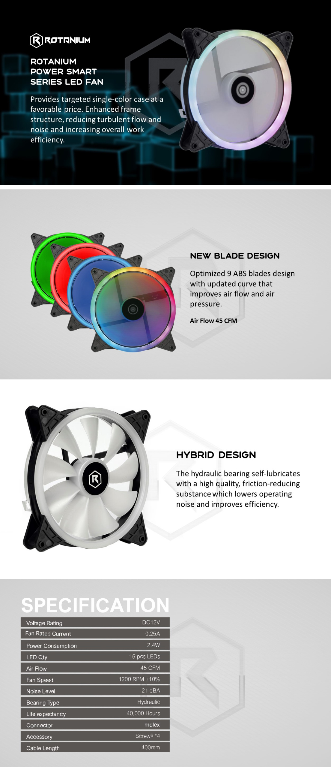 140mm-Case-Fans-Rotanium-140mm-Dual-Ring-Molex-LED-Case-Fan-Rainbow-2