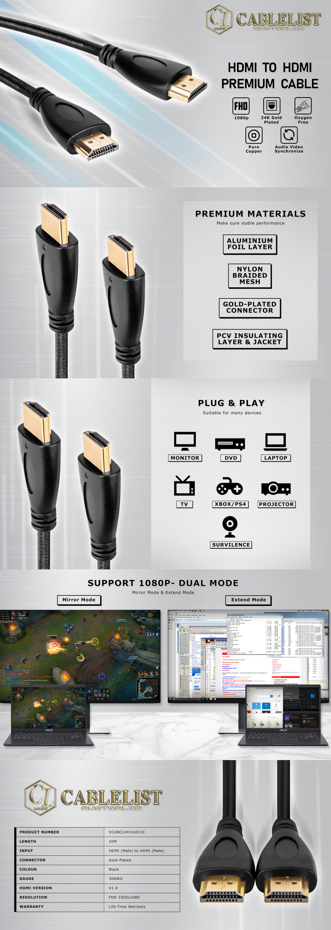 HDMI-Cables-Cablelist-2K-HDMI-Male-to-HDMI-Male-V1-4-Cable-10m-2