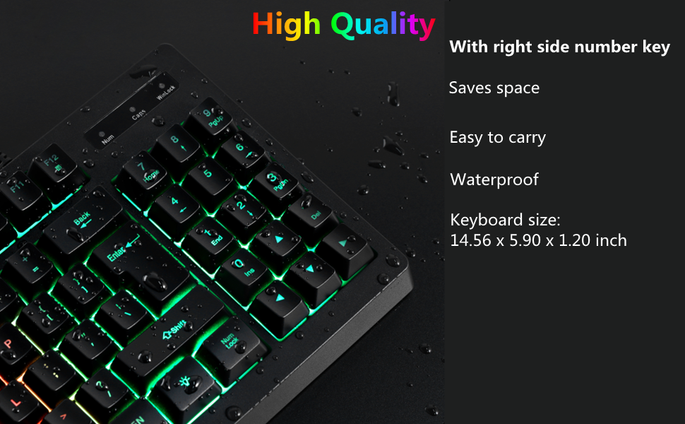 Y-FRUITFUL-Gaming-Keyboards-89-Key-Wired-Membrane-Keyboard-Rainbow-LED-Backlit-Mechanical-Feeling-Keyboard-Floating-Keycap-Design-Suitable-for-PC-16