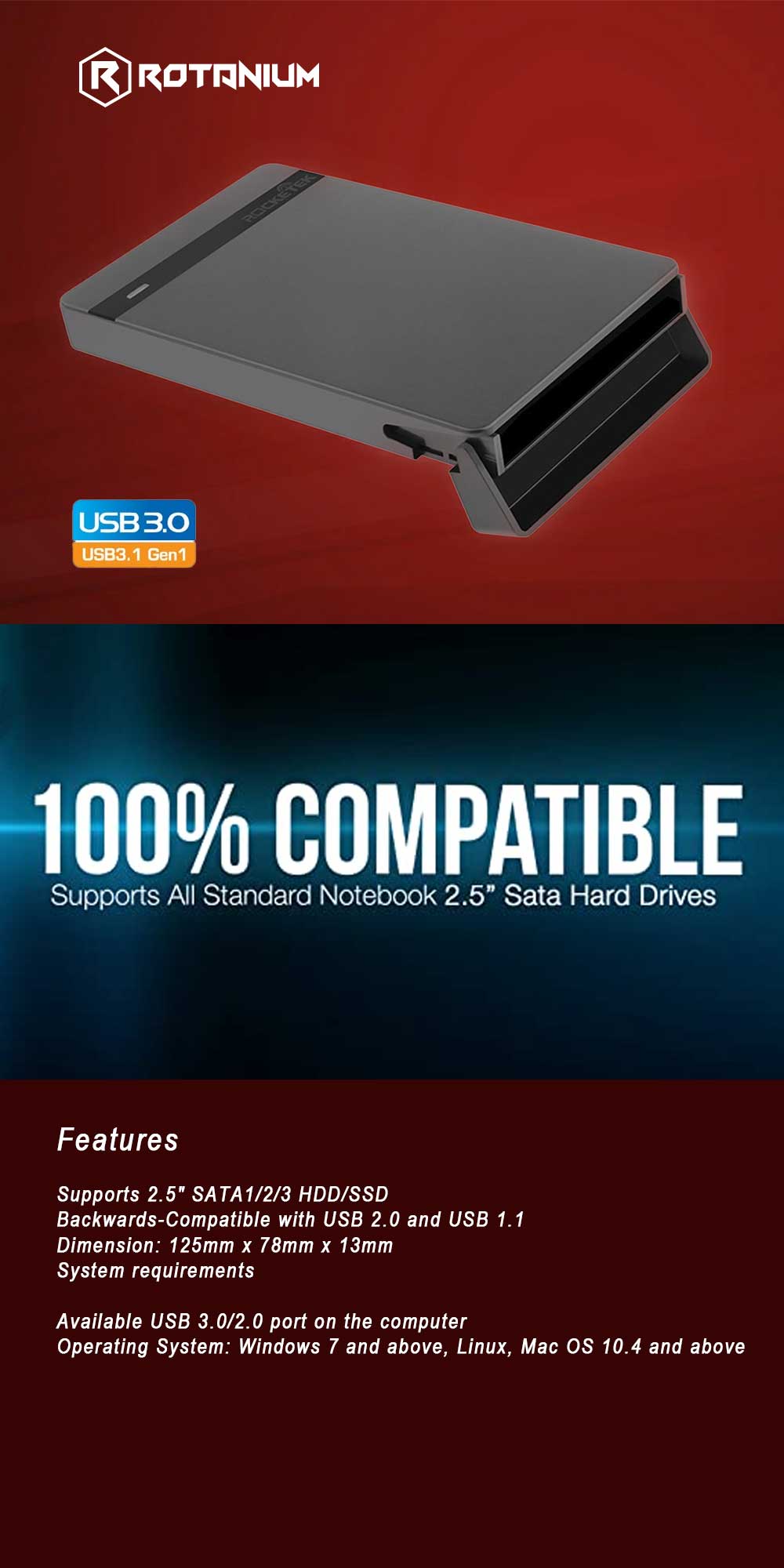 Fishing-Reels-Rotanium-ENC2501-USB3-0-2-5-HDD-SSD-Tool-Free-Enclosure-1