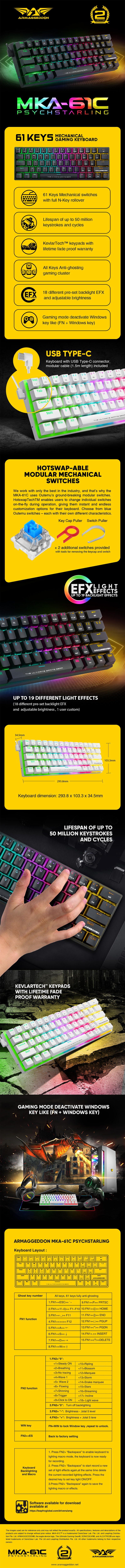 Keyboards-Armaggeddon-MKA-61C-Psychfalconet-61-Key-Mechanical-Gaming-Keyboard-Black-2