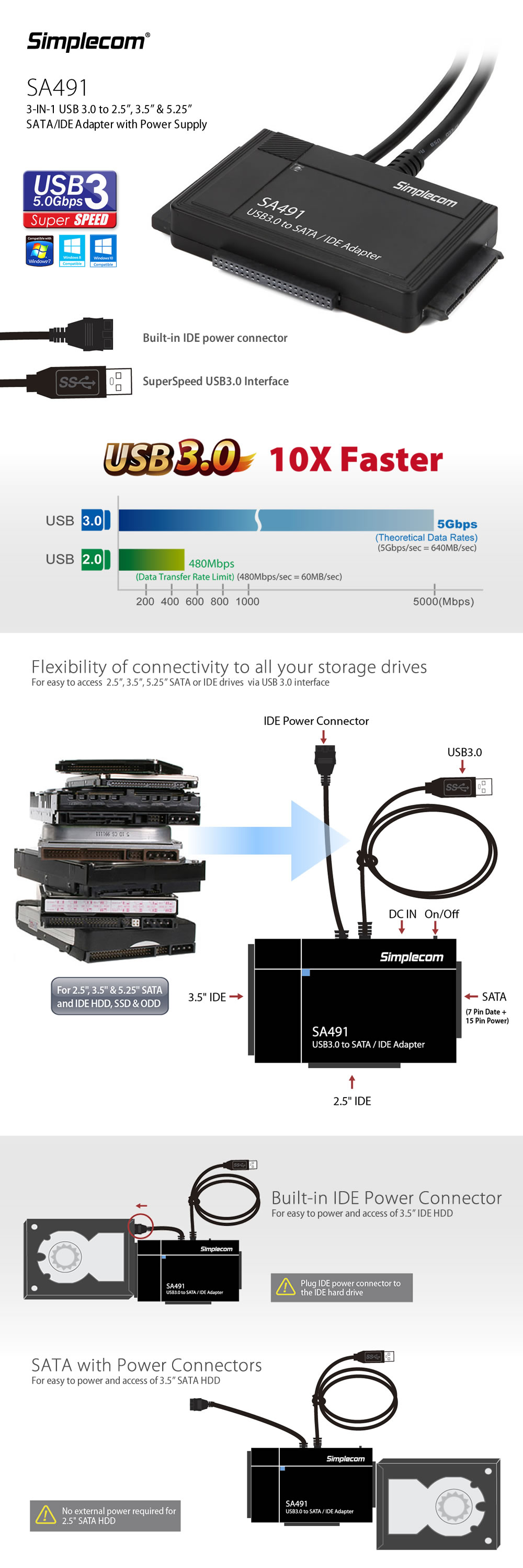 SATA-Cables-Simplecom-SA491-3-in-1-USB3-0-TO-SATA-IDE-Adapter-with-Power-Supply-2
