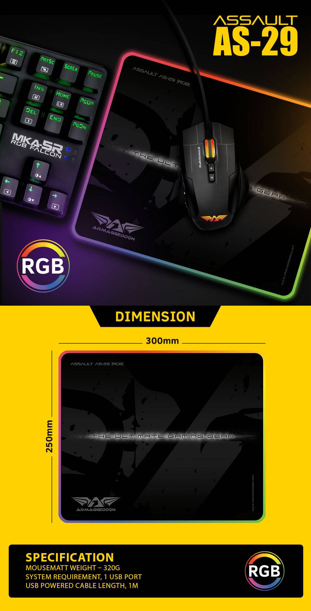 Mouse-Mouse-Pads-Armaggeddon-AS-29R-RGB-Gaming-Mouse-Mat-2