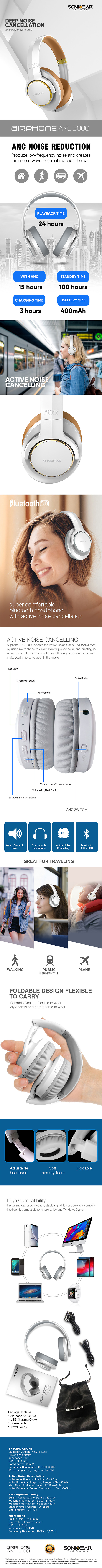 Headphones-Sonicgear-Airphone-ANC3000-White-Gold-Blueooth-Headset-3