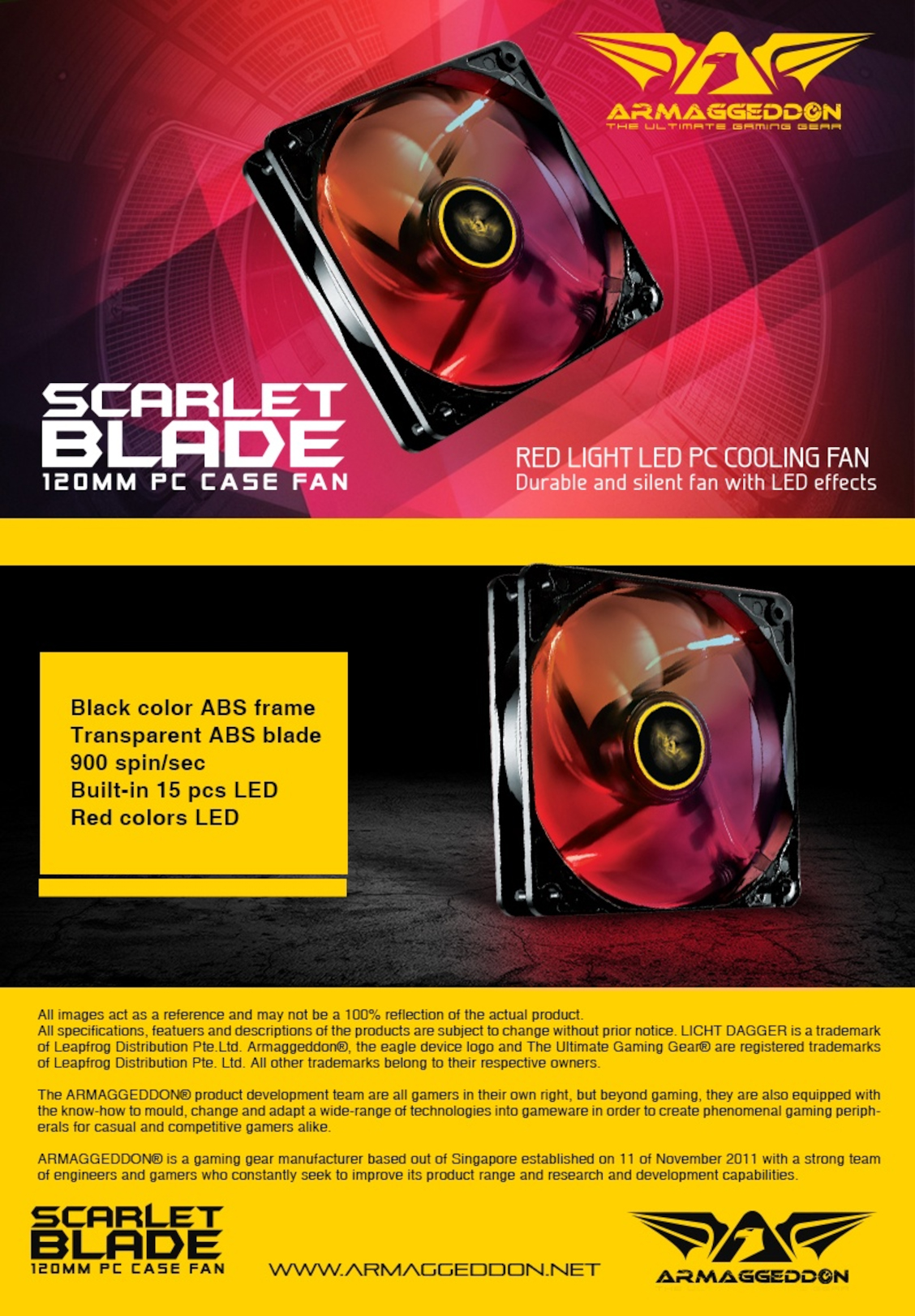 120mm-Case-Fans-Armaggeddon-Scarlet-Blade-120mm-LED-Case-Fan-Red-2