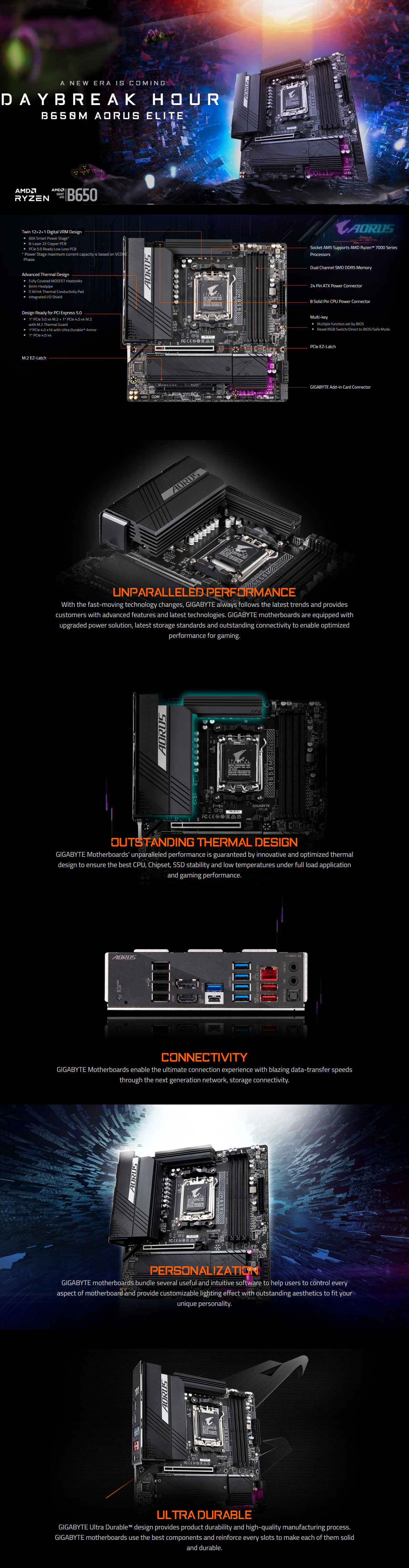 AMD-AM5-Gigabyte-B650M-Aorus-Elite-AM5-mATX-Motherboard-2