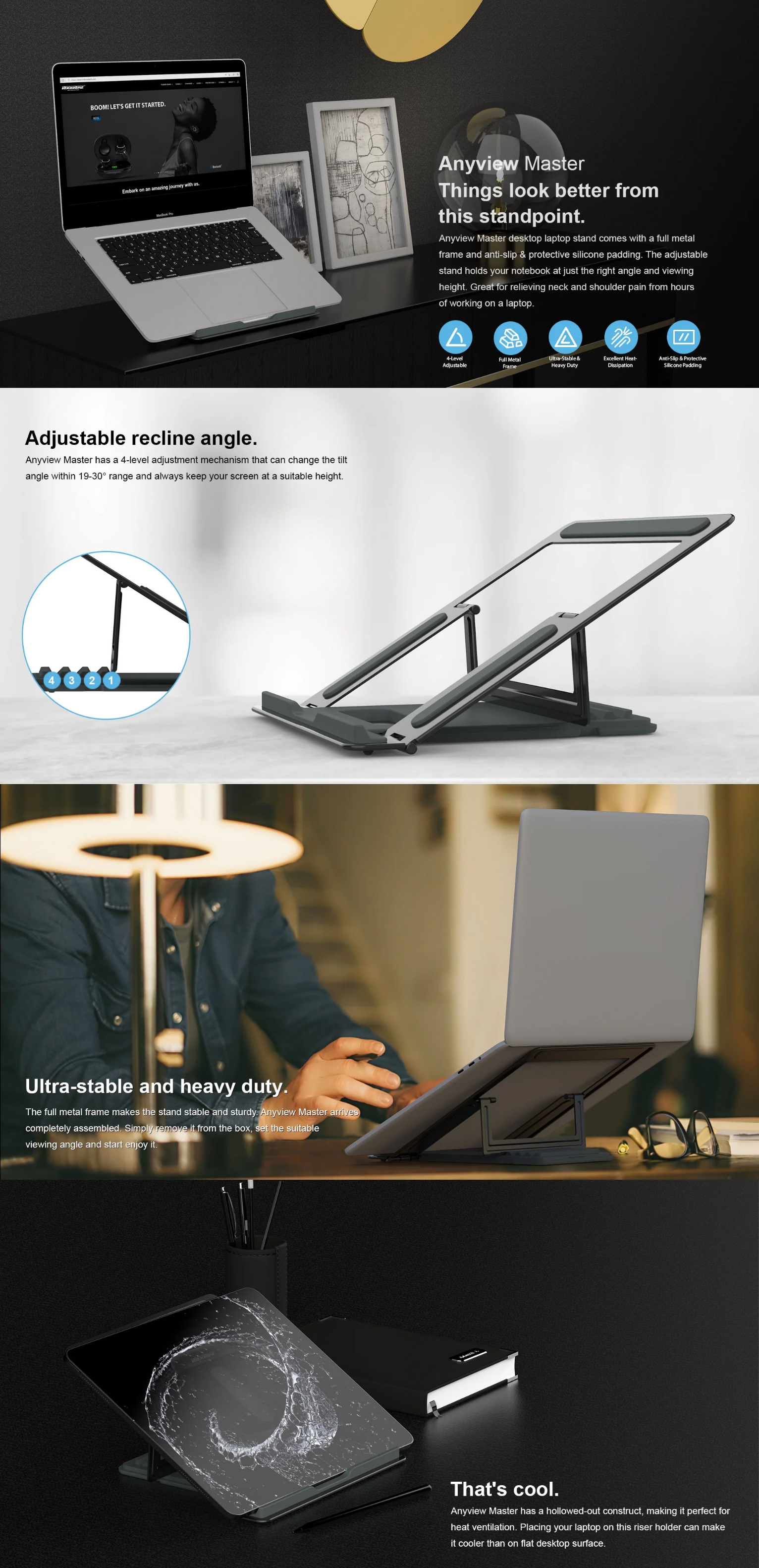 Laptop-Accessories-RockRose-Anyview-Master-Fully-Foldable-Ergonomic-4-Level-Adjustable-Metal-Laptop-Stand-1