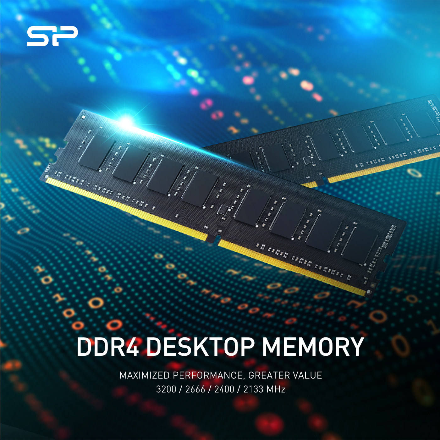 Silicon-Power-4GB-SP004GBLFU266X02-CL19-UDIMM-2666MHz-DDR4-RAM-Single-Desktop-Memory-3