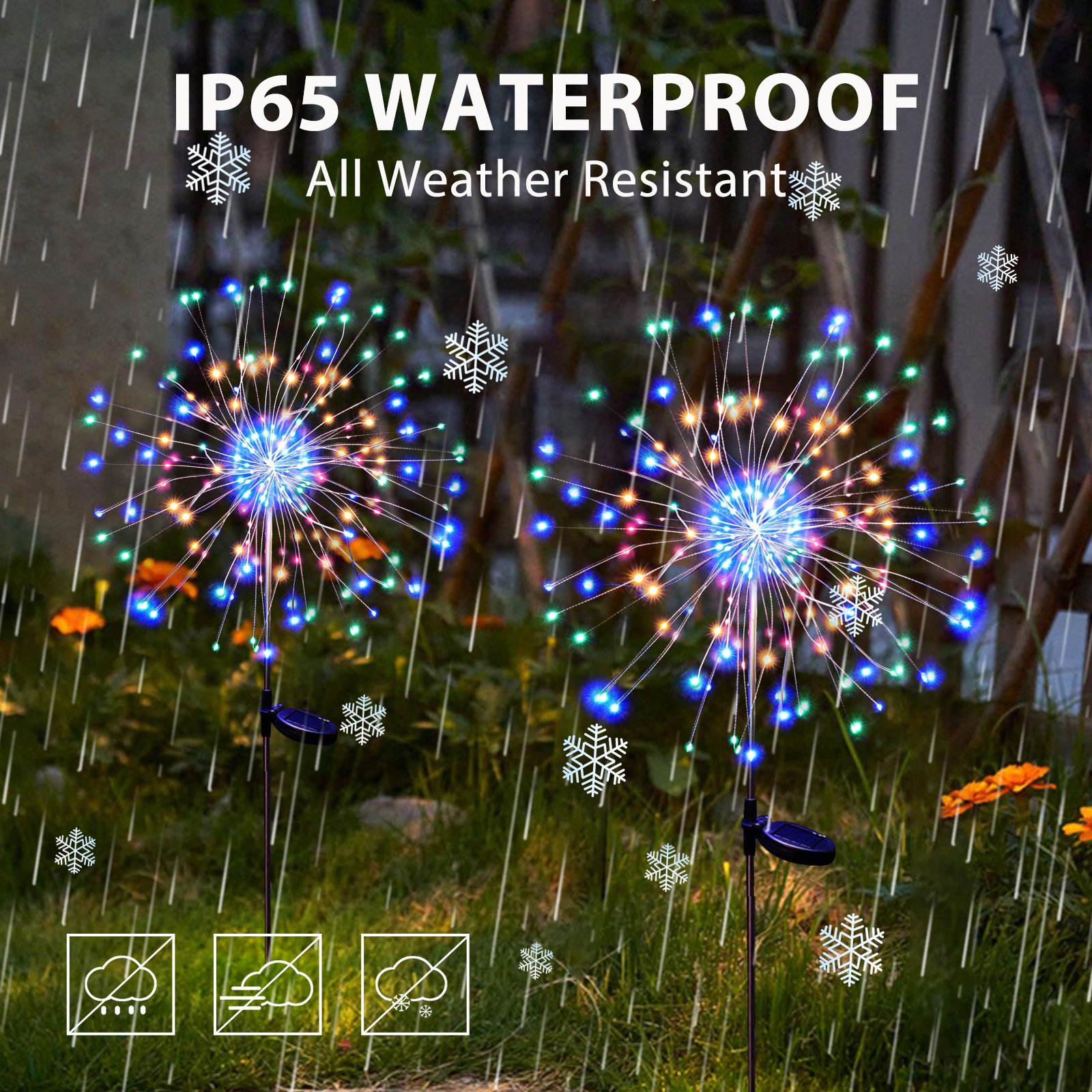 LED-Flood-Street-Lights-Solar-Garden-Lights-Fireworks-Lights-Outdoor-Waterproof-120-LED-2-Lighting-Modes-Auto-On-Off-Solar-Outdoor-Lights-for-Pathway-Yard-Christmas-Party-etc-33