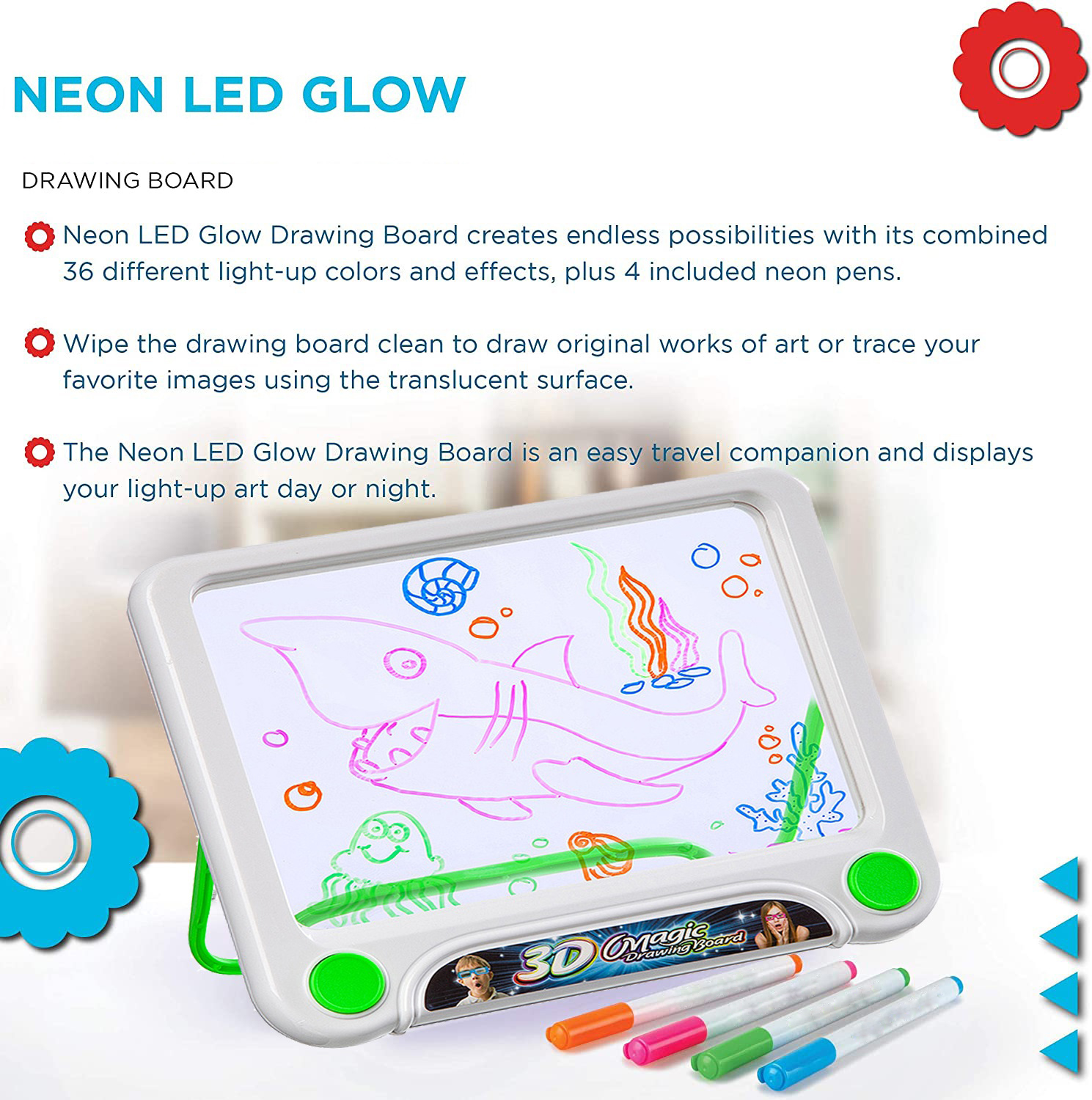 Electronic-Learning-LED-Glow-Drawing-Board-Kids-Doodle-Board-Set-Interactive-Handwriting-Writing-Drawing-Pad-with-4-Fluorescent-Markers-3D-Glasses-for-Girls-Boys-44