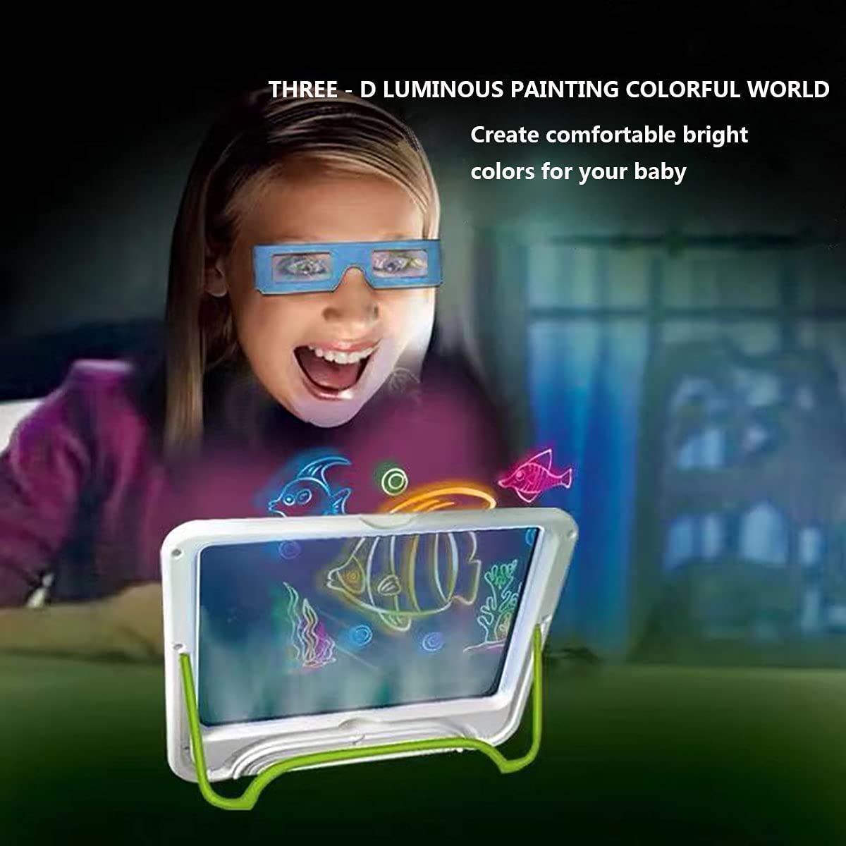 Electronic-Learning-LED-Glow-Drawing-Board-Kids-Doodle-Board-Set-Interactive-Handwriting-Writing-Drawing-Pad-with-4-Fluorescent-Markers-3D-Glasses-for-Girls-Boys-47
