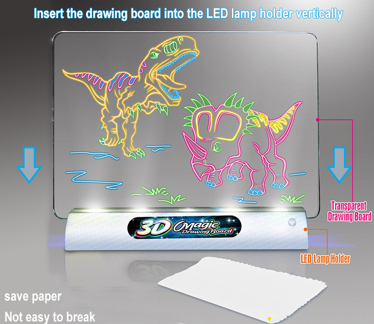 Electronic-Learning-LED-Glow-Drawing-Board-Kids-Doodle-Board-Set-Interactive-Handwriting-Writing-Drawing-Pad-with-4-Fluorescent-Markers-3D-Glasses-for-Girls-Boys-49