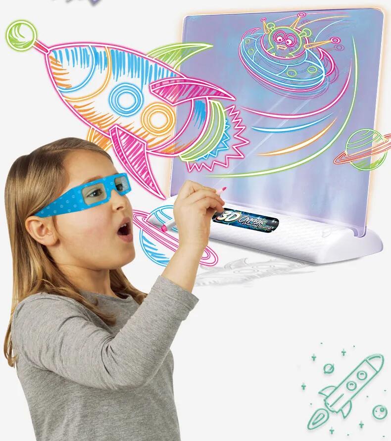 Electronic-Learning-LED-Glow-Drawing-Board-Kids-Doodle-Board-Set-Interactive-Handwriting-Writing-Drawing-Pad-with-4-Fluorescent-Markers-3D-Glasses-for-Girls-Boys-56