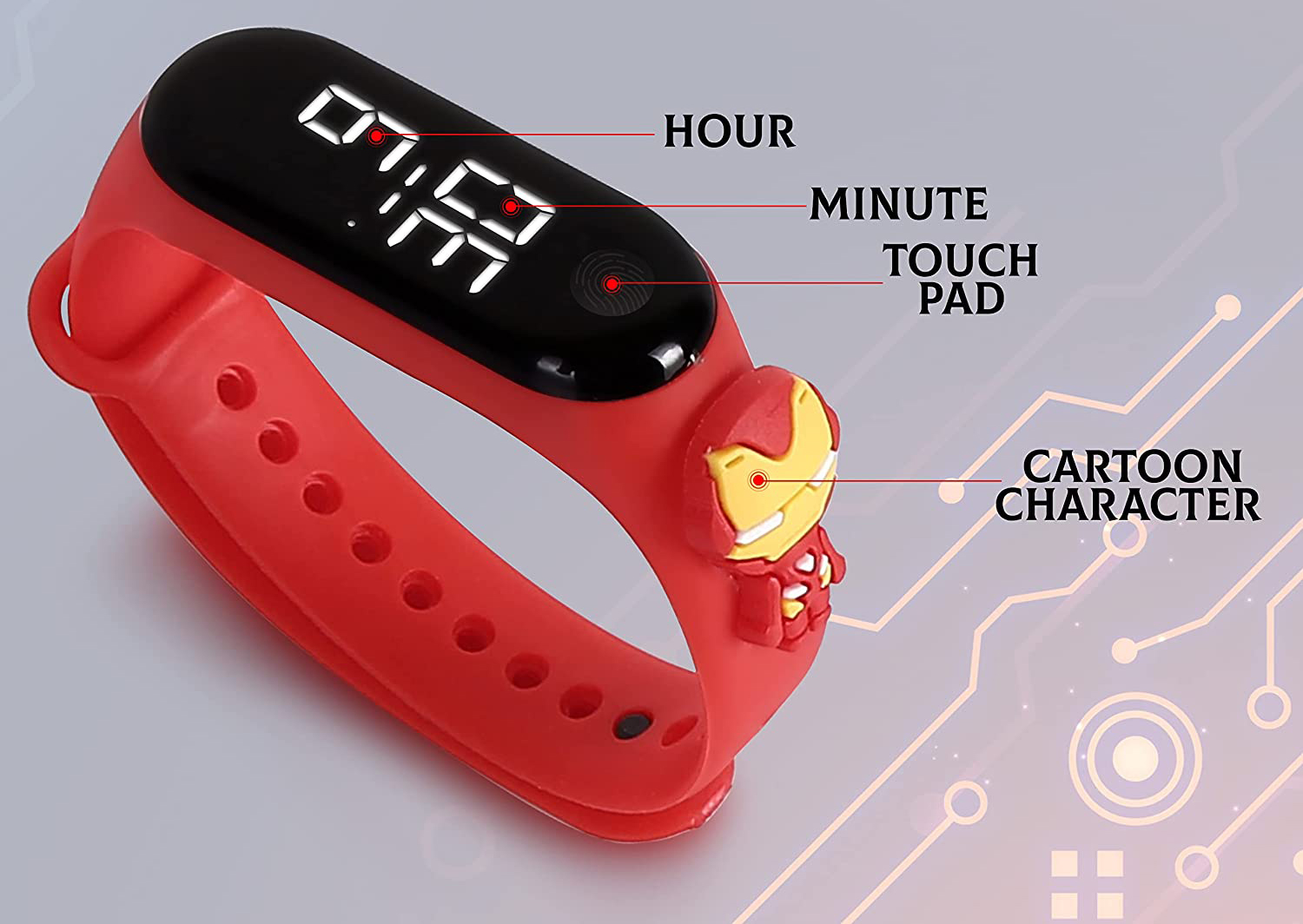 Smart-Watches-Children-s-Electronic-Watch-Iron-Man-Kids-Cartoon-Watch-Waterproof-LED-Touch-Watch-Suitable-for-3-12-Years-Boys-Girls-33