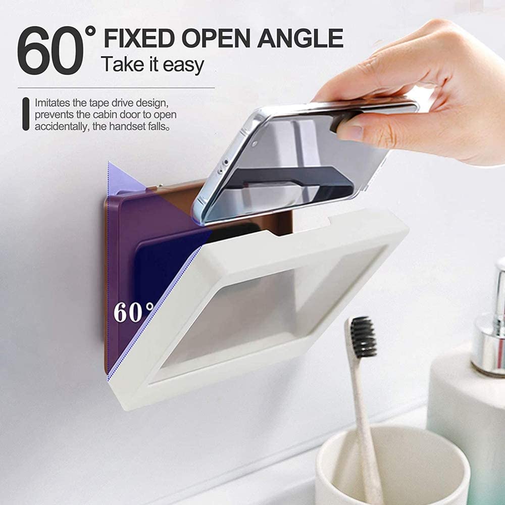 Mobile-Phone-Accessories-Shower-Phone-Holder-Waterproof-Phone-Stand-480-Rotation-Phone-Case-Wall-Mount-for-Bathroom-Bathtub-Kitchen-Compatible-with-4-7-Mobile-Phones-95