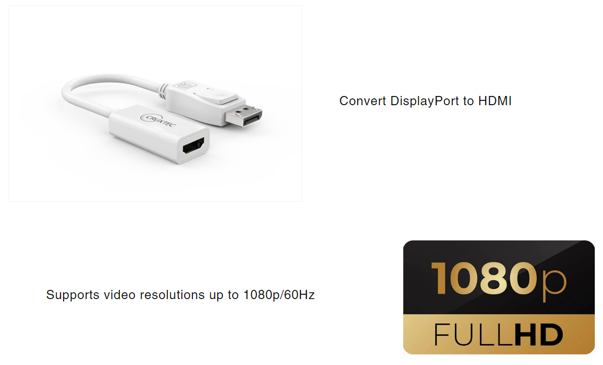 DisplayPort-Cables-Cruxtec-DisplayPort-Male-to-HDMI-Adapter-1