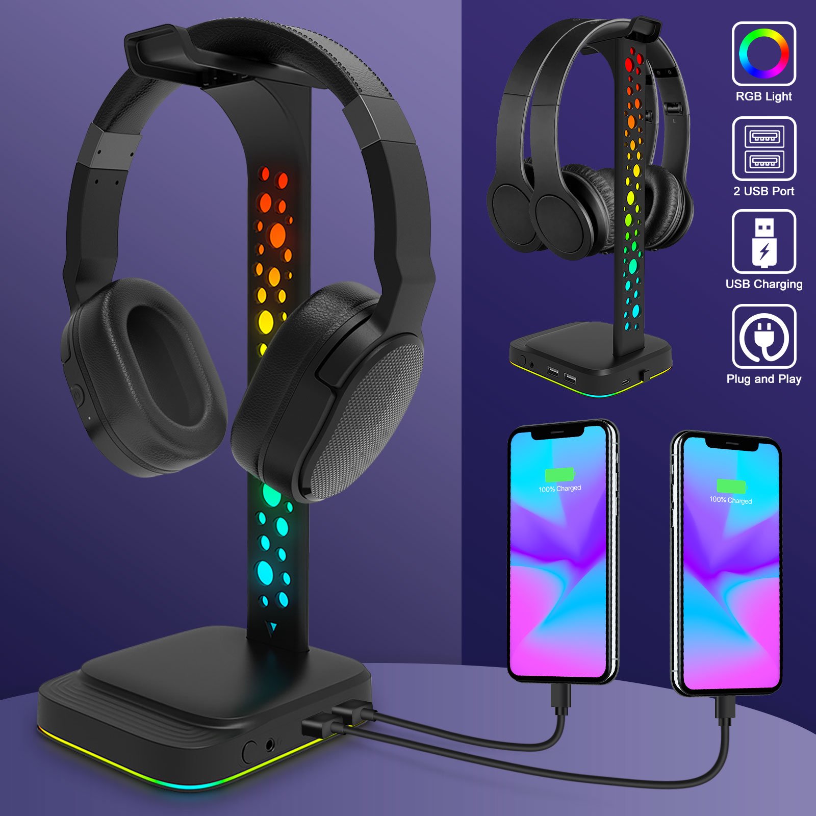 Headphones-Gaming-Headset-Stand-RGB-Headphone-Stand-with-3-5mm-AUX-2-USB-Charging-Ports-Headphone-Holder-with-10-Light-Modes-Gaming-Headset-for-Gamers-PC-21