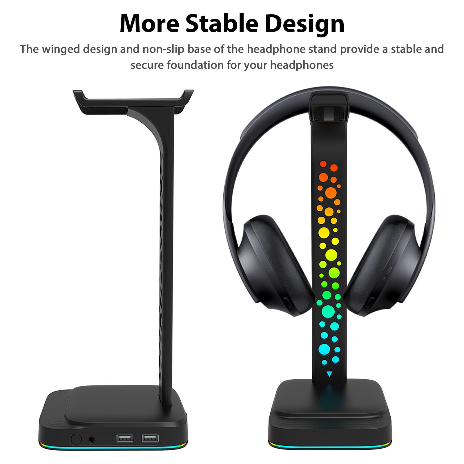 Headphones-Gaming-Headset-Stand-RGB-Headphone-Stand-with-3-5mm-AUX-2-USB-Charging-Ports-Headphone-Holder-with-10-Light-Modes-Gaming-Headset-for-Gamers-PC-33