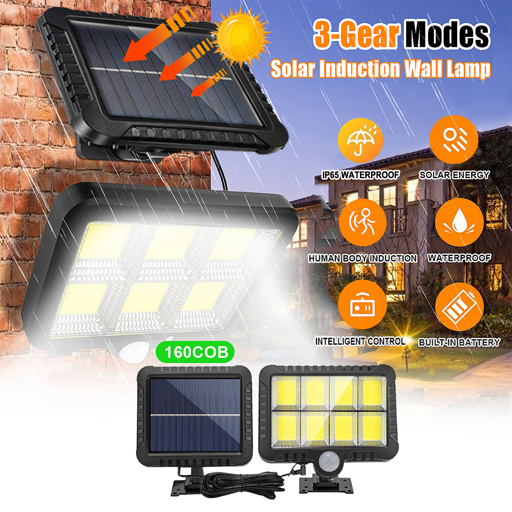 LED-Flood-Street-Lights-Solar-Lights-Outdoor-Motion-Sensor-Security-Led-Flood-Light-160-Bright-COB-LED-Adjustable-Solar-Panel-3-Lighting-Modes-for-Yard-Garden-Garage-6