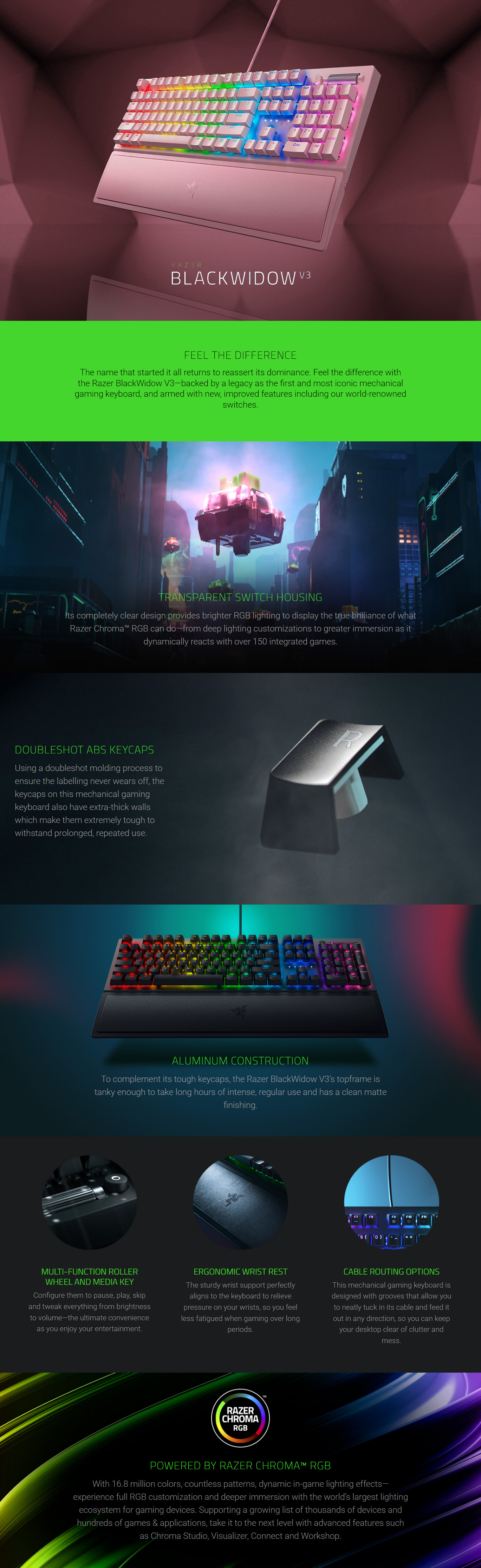 Keyboards-Razer-BlackWidow-V3-Mechanical-Gaming-Keyboard-Quartz-Green-Switch-1