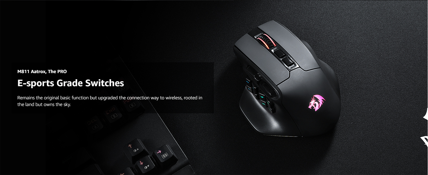 Mouse-Mouse-Pads-Redragon-M811-PRO-Wireless-MMO-Gaming-Mouse-15-Programmable-Buttons-RGB-Gamer-Mouse-w-Ergonomic-Natural-Grip-Build-10-Side-Macro-Keys-Software-Supp-11