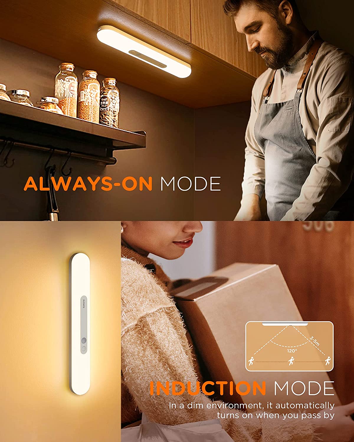 LED-Lighting-Cabinet-Lights-Motion-Sensor-Kitchen-Light-Wireless-USB-Rechargeable-Stick-on-Magnetic-Night-Lighting-for-Closet-Hallway-Bedroom-Mother-s-Day-Gift-21
