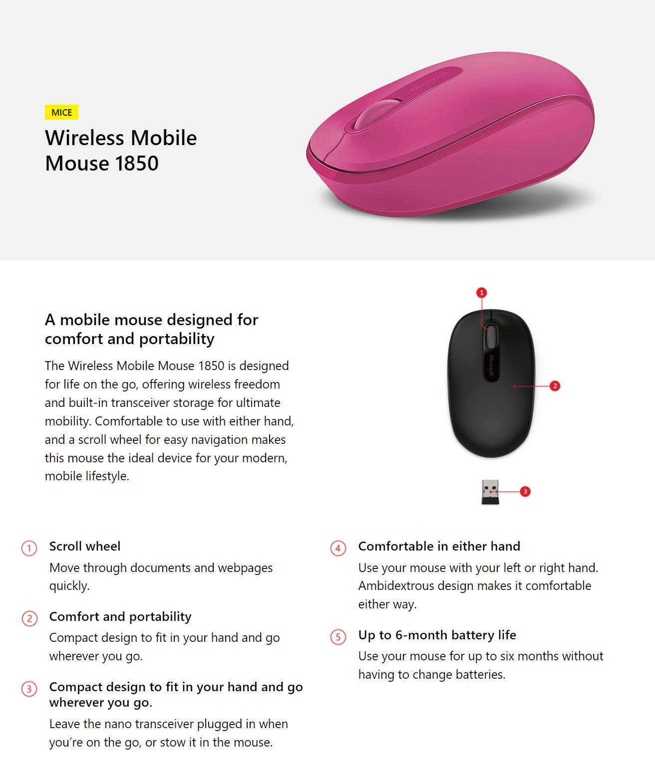 Microsoft-Wireless-Mobile-Mouse-1850-Magenta-Pink-1
