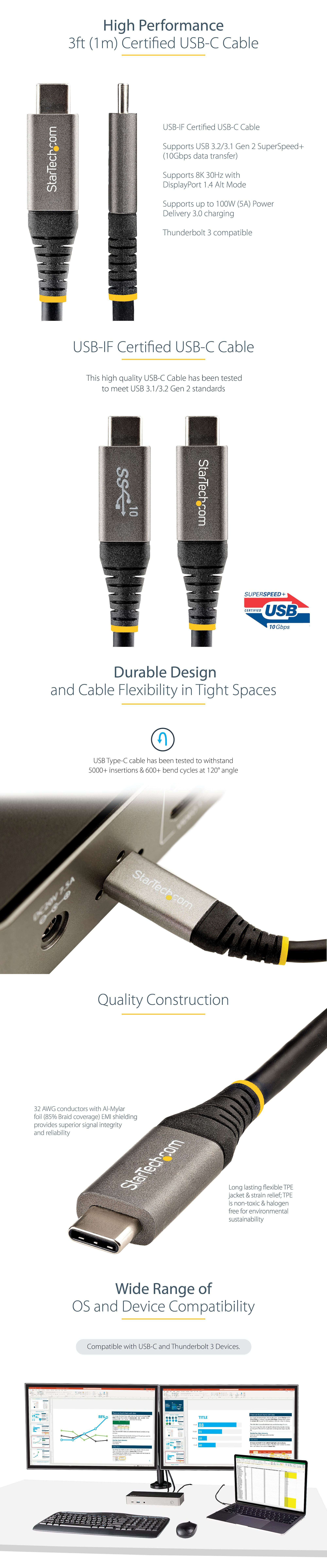 USB-Cables-StarTech-USB-C-3-2-to-USB-C-3-2-Cable-w-100W-5A-PD-1m-1
