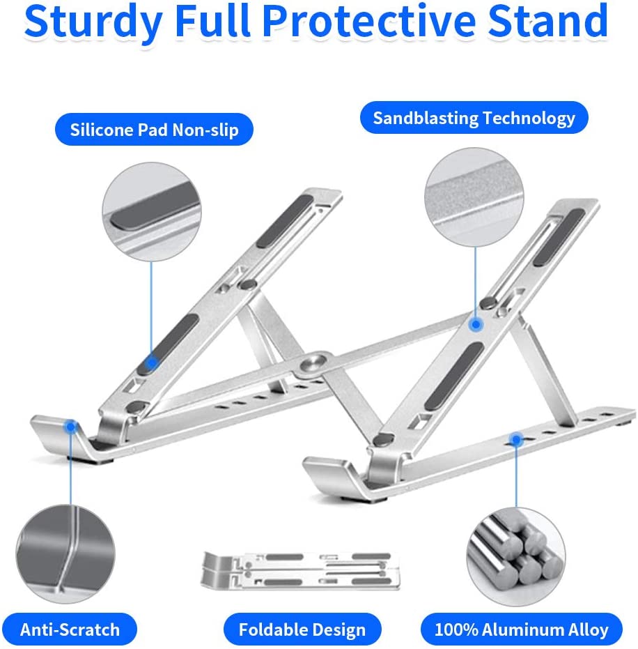 Laptop-Accessories-Laptop-Stand-for-Desk-7-Adjustable-Angles-Laptop-Holder-Riser-100-Full-Aluminum-alloy-Computer-Stand-Ergonomic-Foldable-Notebook-Stand-Durable-38